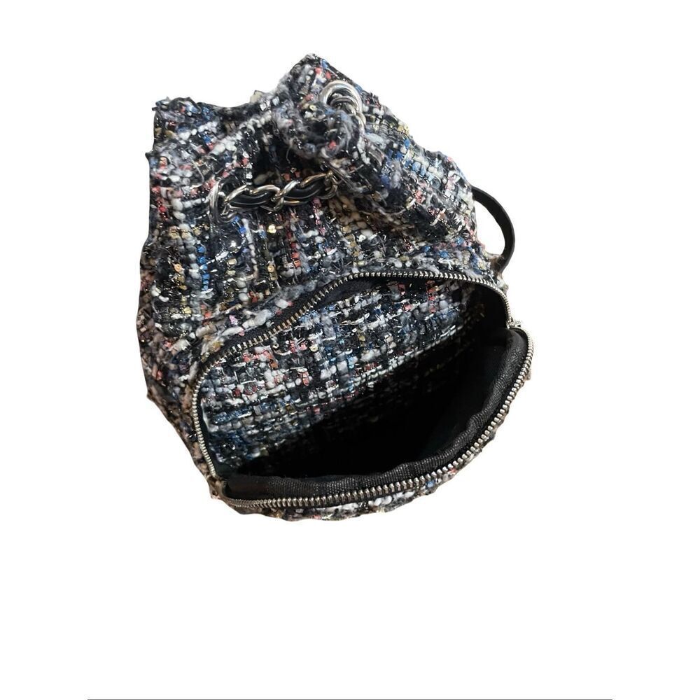 Zara Tweed Mini Rucksak Bag - Picture 7 of 9
